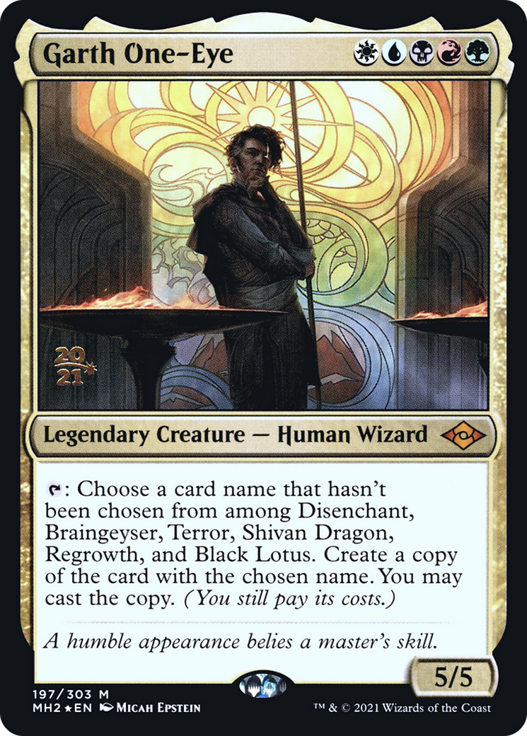 Image of Garth One-Eye (PRE-197) - Modern Horizons 2 Promos Foil