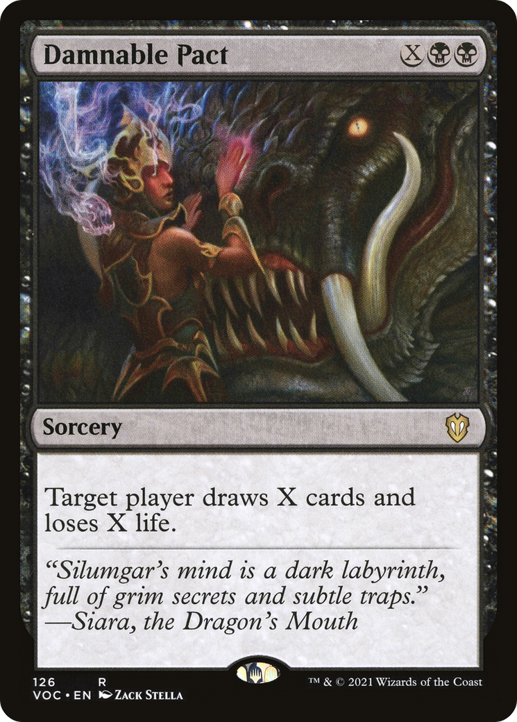 Image of Damnable Pact (VOC-126) - Crimson Vow Commander
