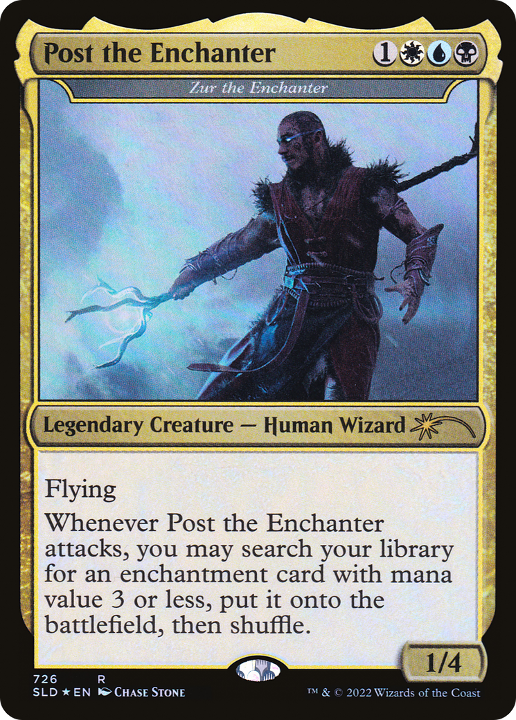 Image of Post the Enchanter - Zur the Enchanter (SLD-726) - Secret Lair Drop / Post the Enchanter Foil