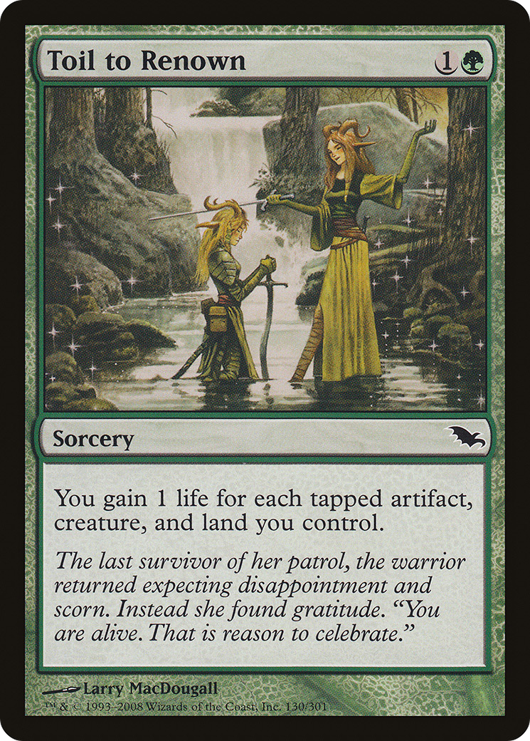 Image of Toil to Renown (SHM-130) - Shadowmoor Foil