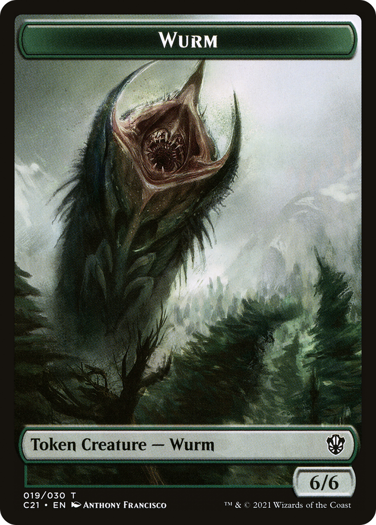 Image of Wurm (TC21-019) - Commander 2021 Tokens