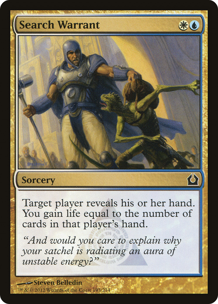 Image of Search Warrant (RTR-193) - Return to Ravnica