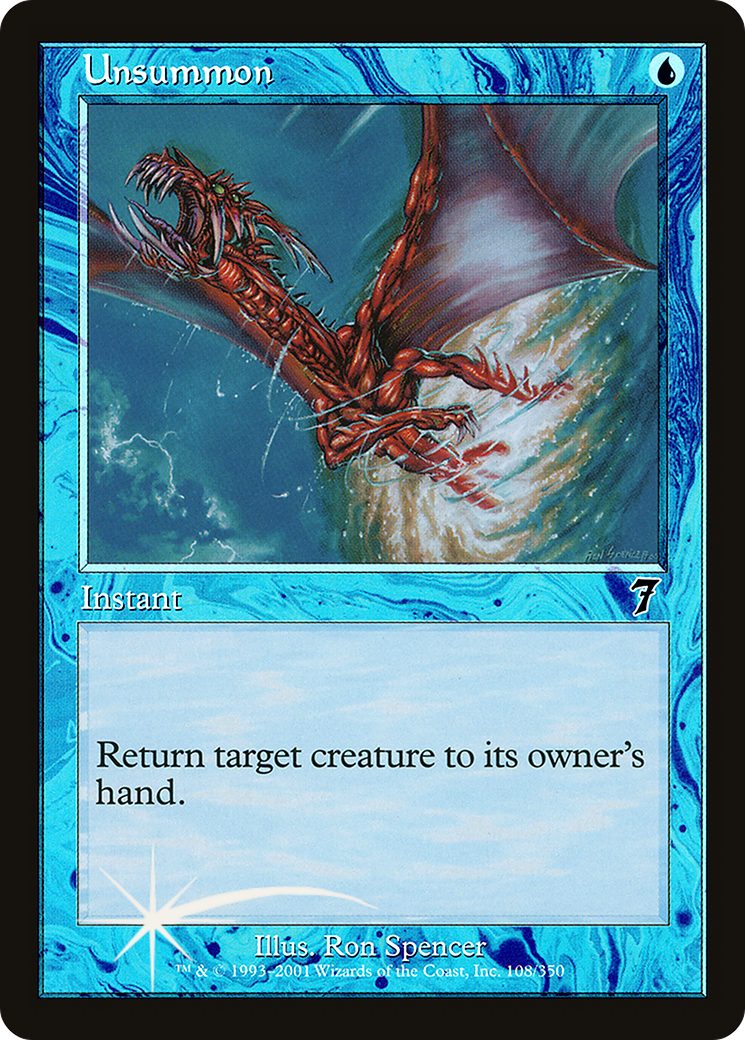Image of Unsummon (7ED-108) - 7th Edition