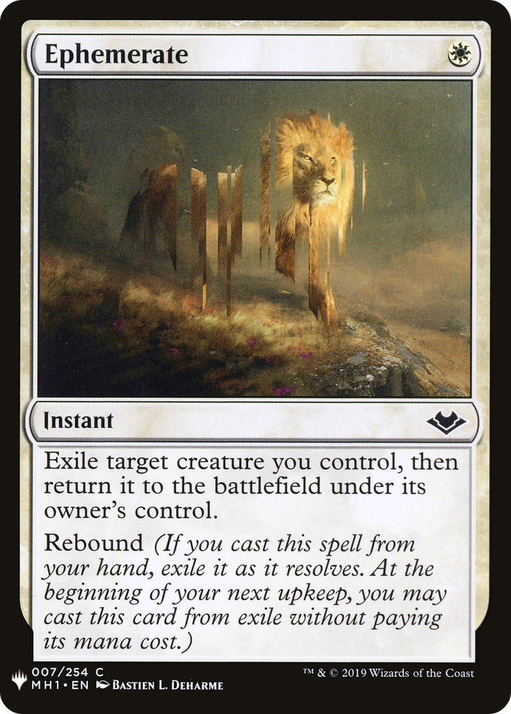 Image of Ephemerate (LIST-007) - The List
