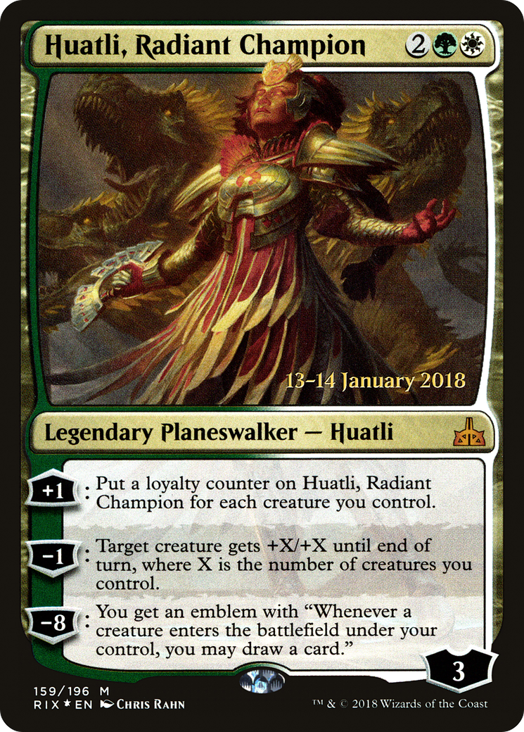 Image of Huatli, Radiant Champion (PRE-159) - Rivals of Ixalan Promos Foil