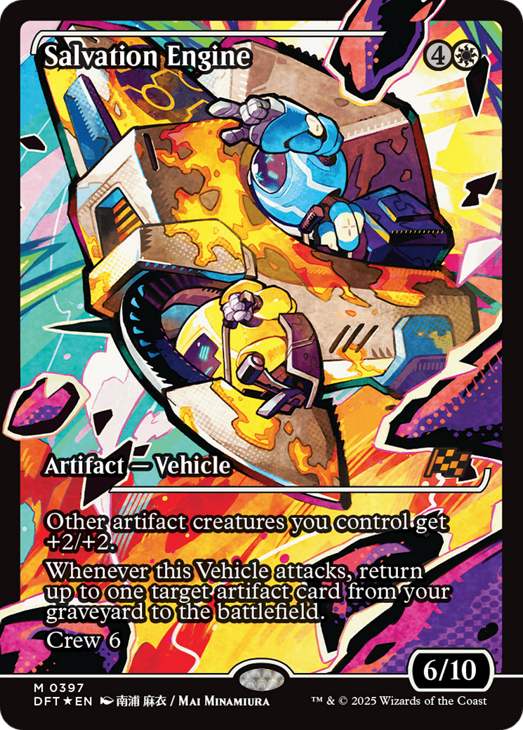 Image of Salvation Engine (Showcase) (DFT-397) - Aetherdrift: (Showcase) Foil