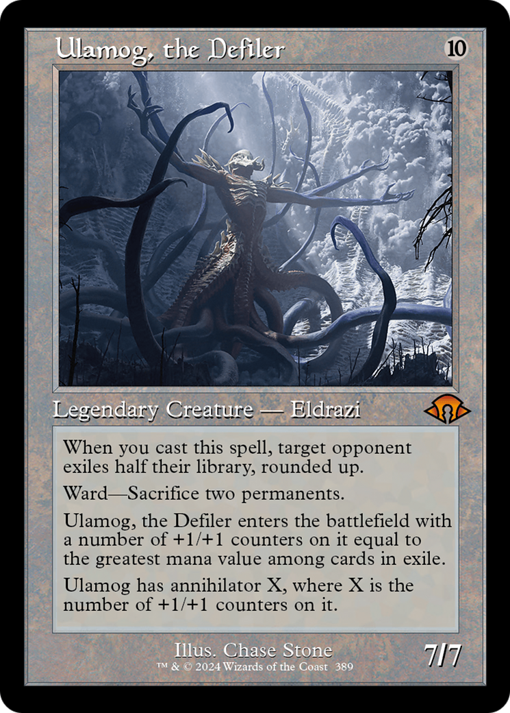 Image of Ulamog, the Defiler (Retro Frame) (MH3-389) - Modern Horizons 3 Foil