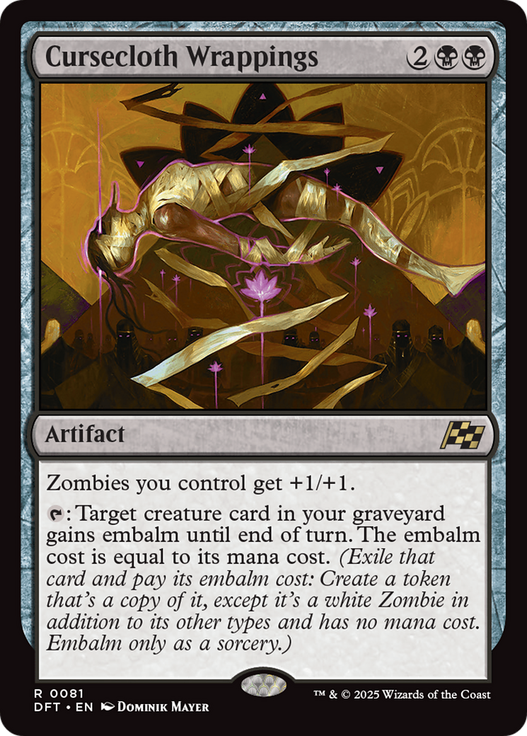 Image of Cursecloth Wrappings (DFT-081) - Aetherdrift Foil