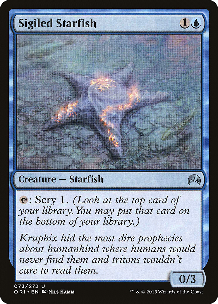 Image of Sigiled Starfish (ORI-073) - Magic Origins Foil