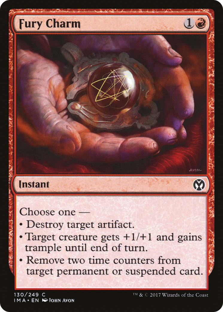 Image of Fury Charm (IMA-130) - Iconic Masters Foil