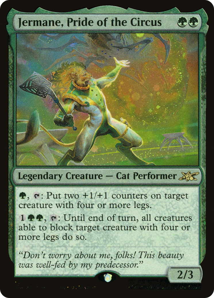 Image of Jermane, Pride of the Circus (Galaxy Foil) (UNF-430) - Unfinity Foil