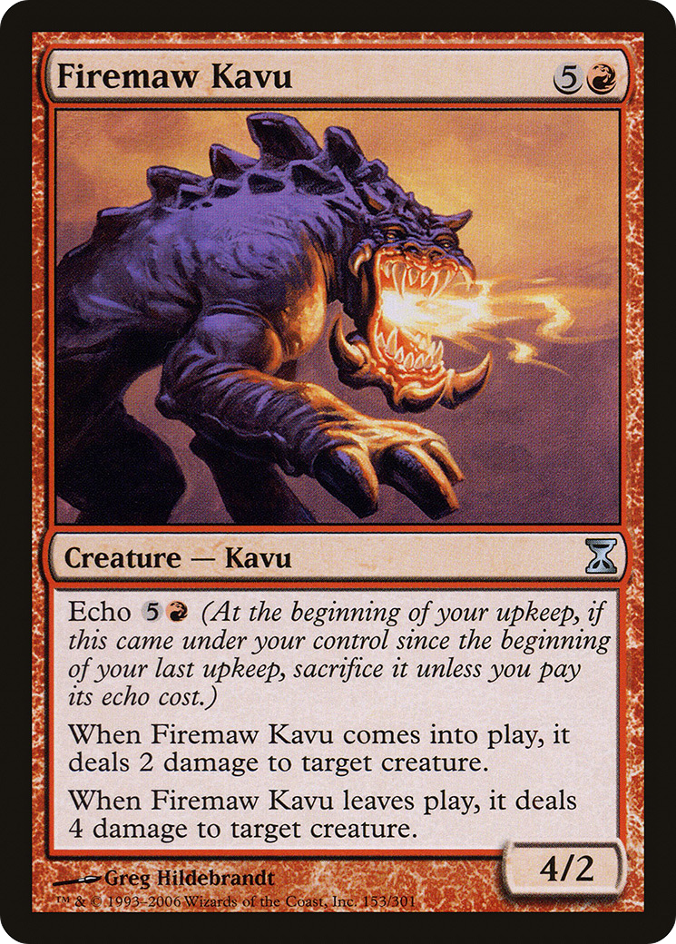 Image of Firemaw Kavu (TSP-153) - Time Spiral Foil