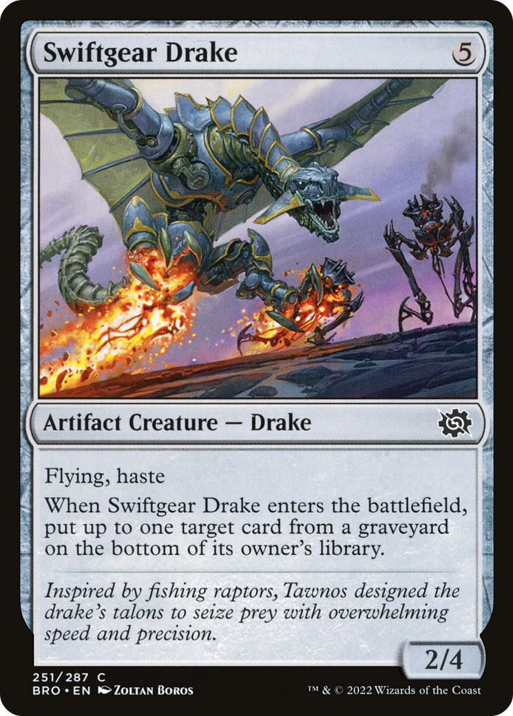 Image of Swiftgear Drake (BRO-251) - The Brothers' War Foil