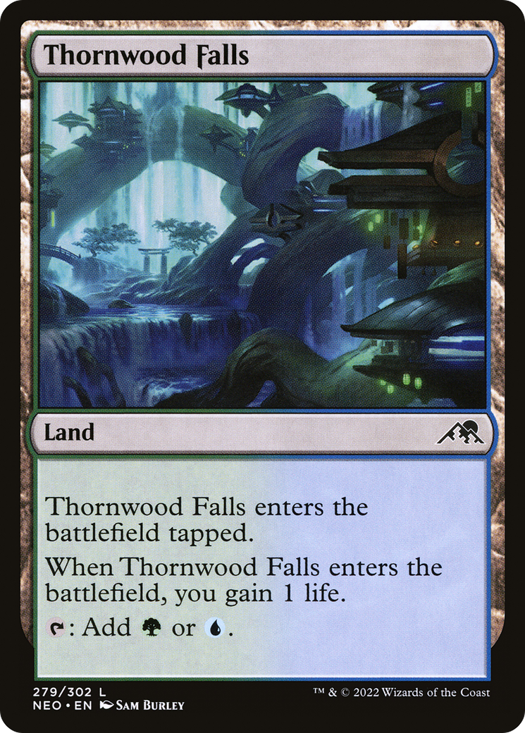Image of Thornwood Falls (NEO-279) - Kamigawa: Neon Dynasty Foil