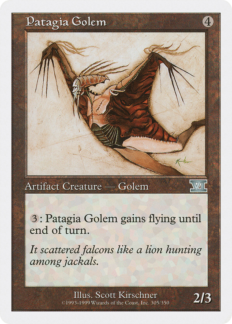 Image of Patagia Golem (6ED-305) - Classic Sixth Edition