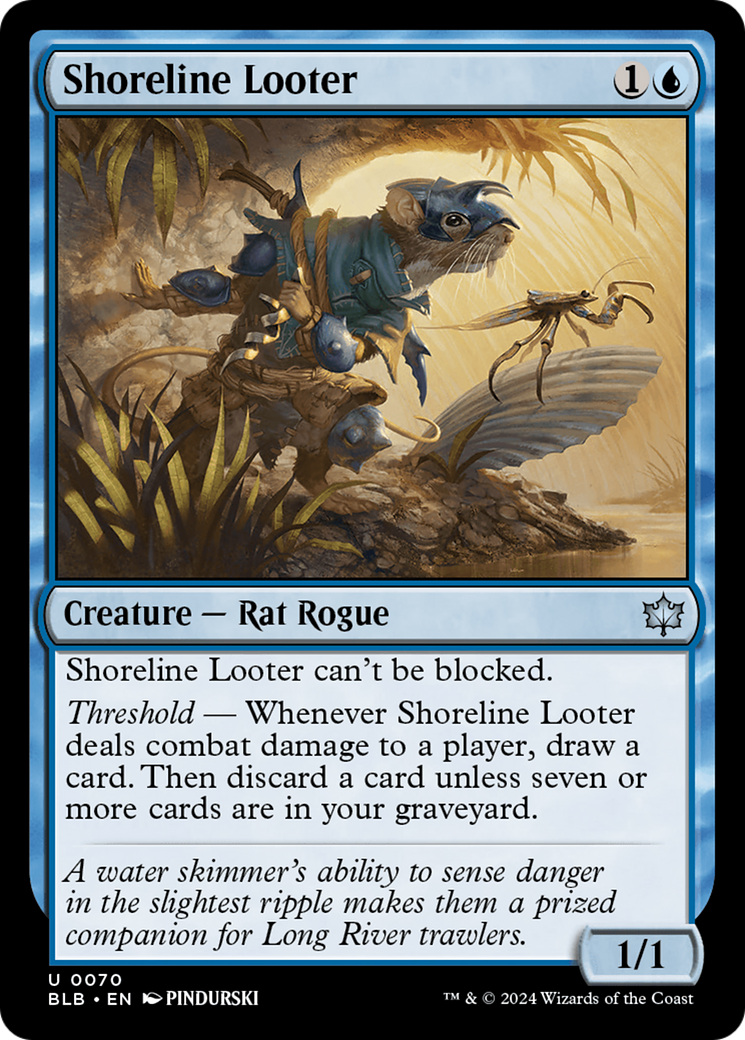Image of Shoreline Looter (BLB-070) - Bloomburrow Foil