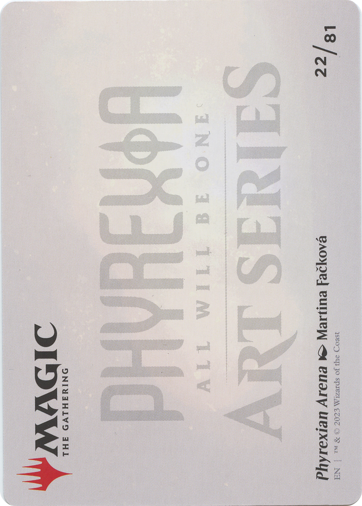 Image of Phyrexian Arena // Phyrexian Arena (AONE-022) - Phyrexia: All Will Be One Art Series (Borderless)