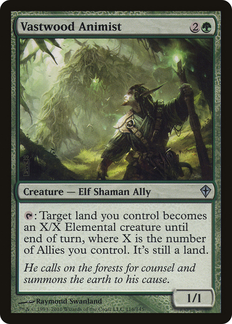 Image of Vastwood Animist (WWK-116) - Worldwake Foil