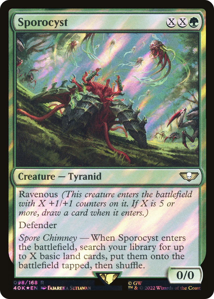 Image of Sporocyst (Surge Foil) (40K-098) - Warhammer 40,000 Commander Foil