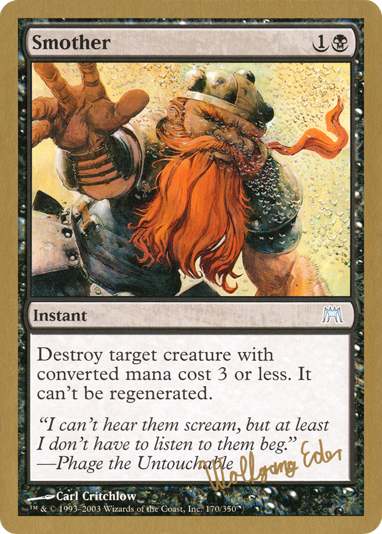 Image of Smother - 2003 Wolfgang Eder (ONS) (WCD-) - World Championship Decks 2003