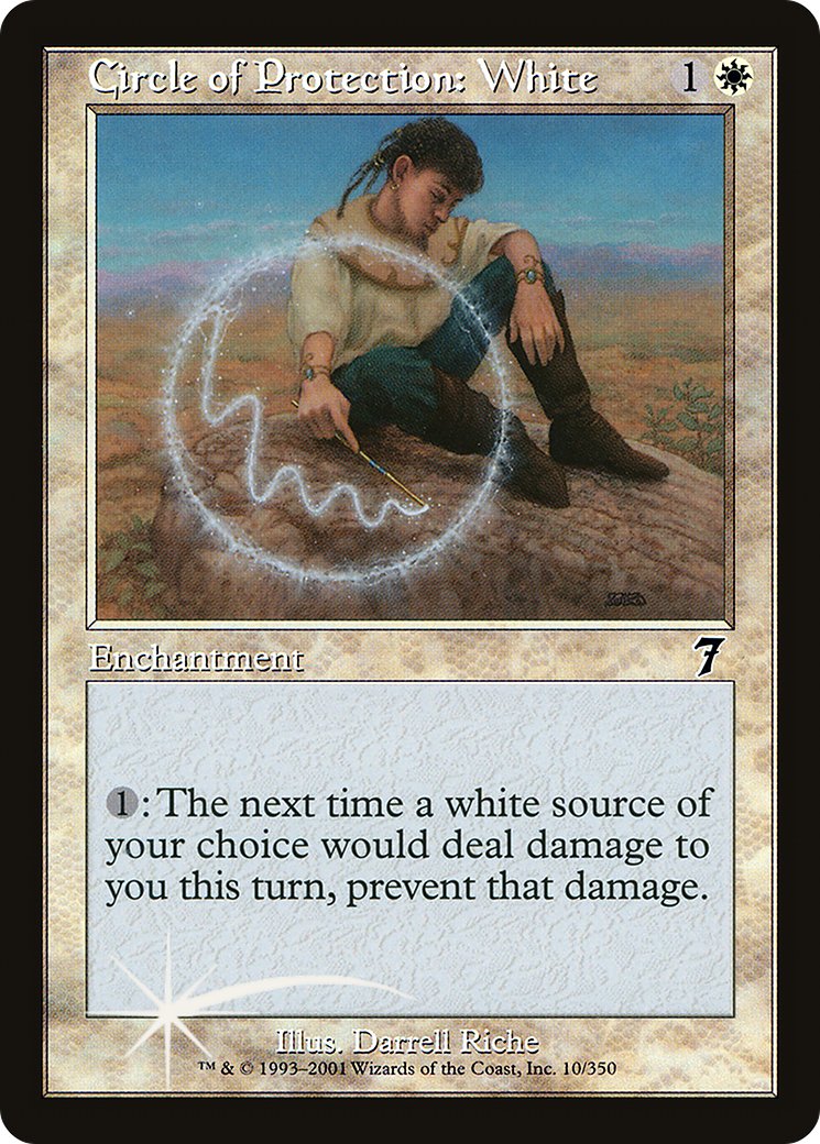 Image of Circle of Protection: White (7ED-010) - 7th Edition Foil