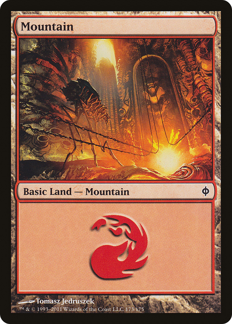 Image of Mountain (173) (NPH-173) - New Phyrexia Foil