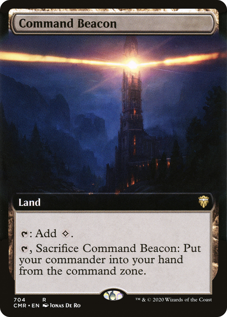 Image of Command Beacon (Extended Art) (CMR-704) - Commander Legends: (Extended Art) Foil