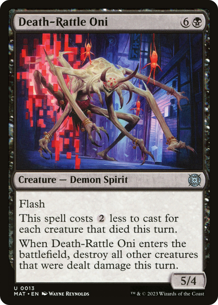 Image of Death-Rattle Oni (MAT-013) - March of the Machine: The Aftermath Foil