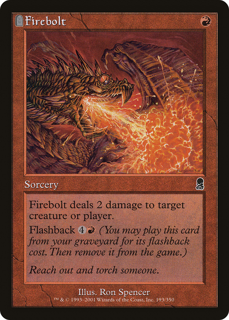 Image of Firebolt (ODY-193) - Odyssey: (tombstone) Foil