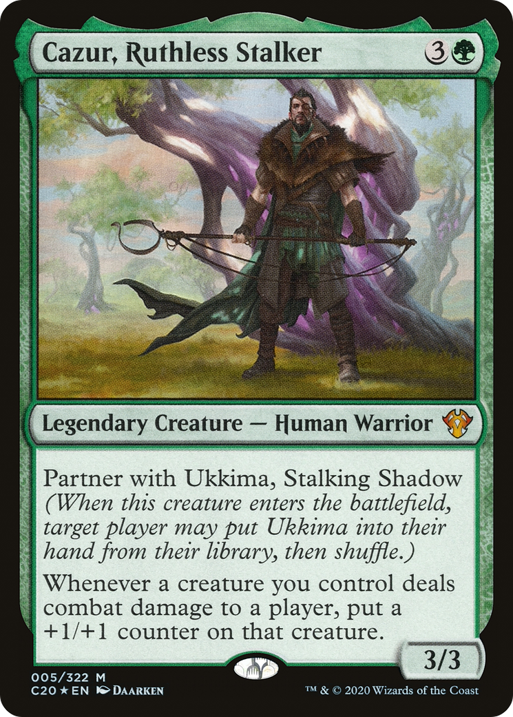 Image of Cazur, Ruthless Stalker (C20-005) - Commander 2020
