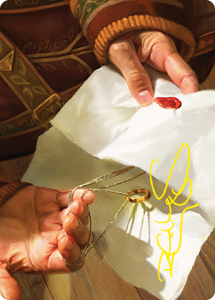 Image of Bilbo's Ring // Bilbo's Ring (ALTR-037) - Tales of Middle-earth Art Series (Borderless) Foil