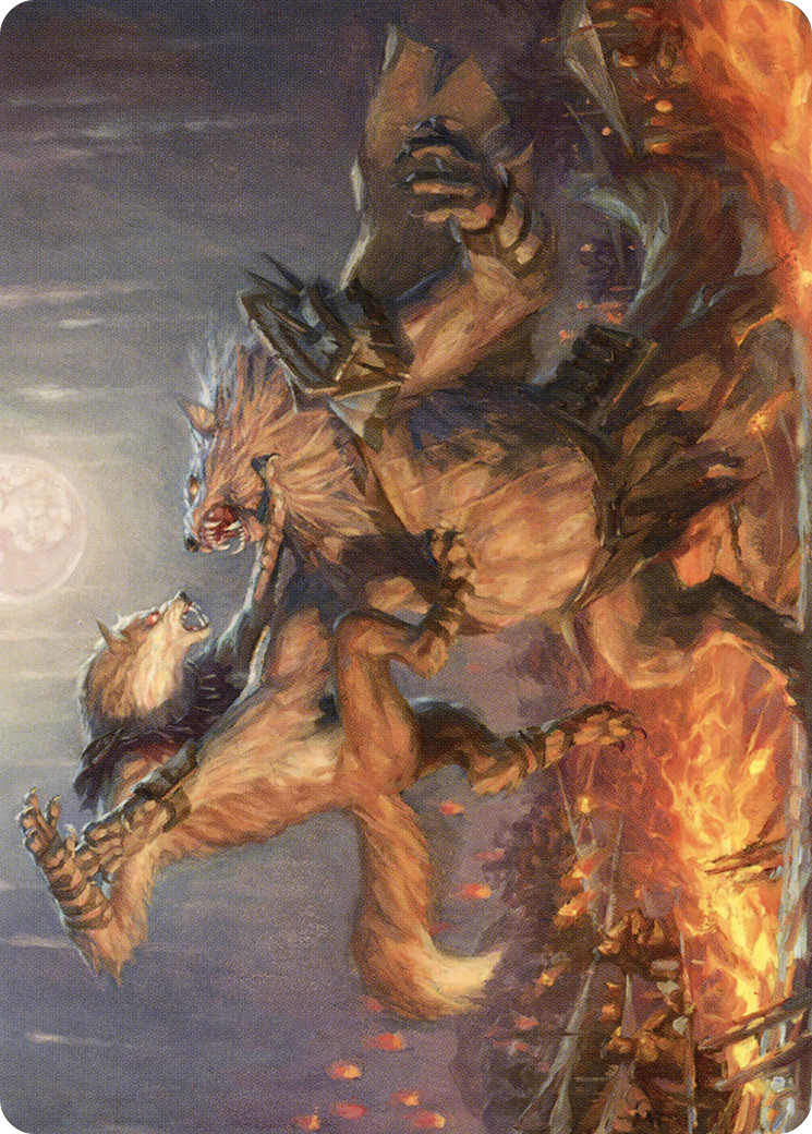 Image of Duel for Dominance // Duel for Dominance (AMID-051) - Midnight Hunt Art Series (Borderless) Foil