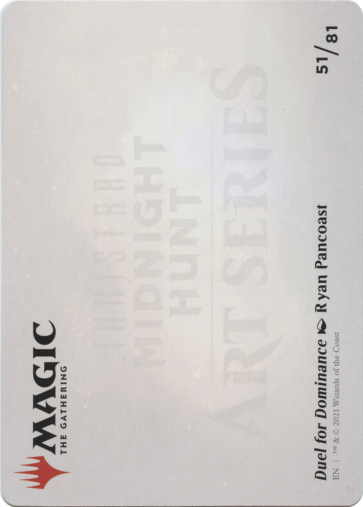 Image of Duel for Dominance // Duel for Dominance (AMID-051) - Midnight Hunt Art Series (Borderless)