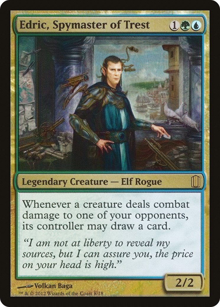 Image of Edric, Spymaster of Trest (CM1-008) - Commander's Arsenal Foil