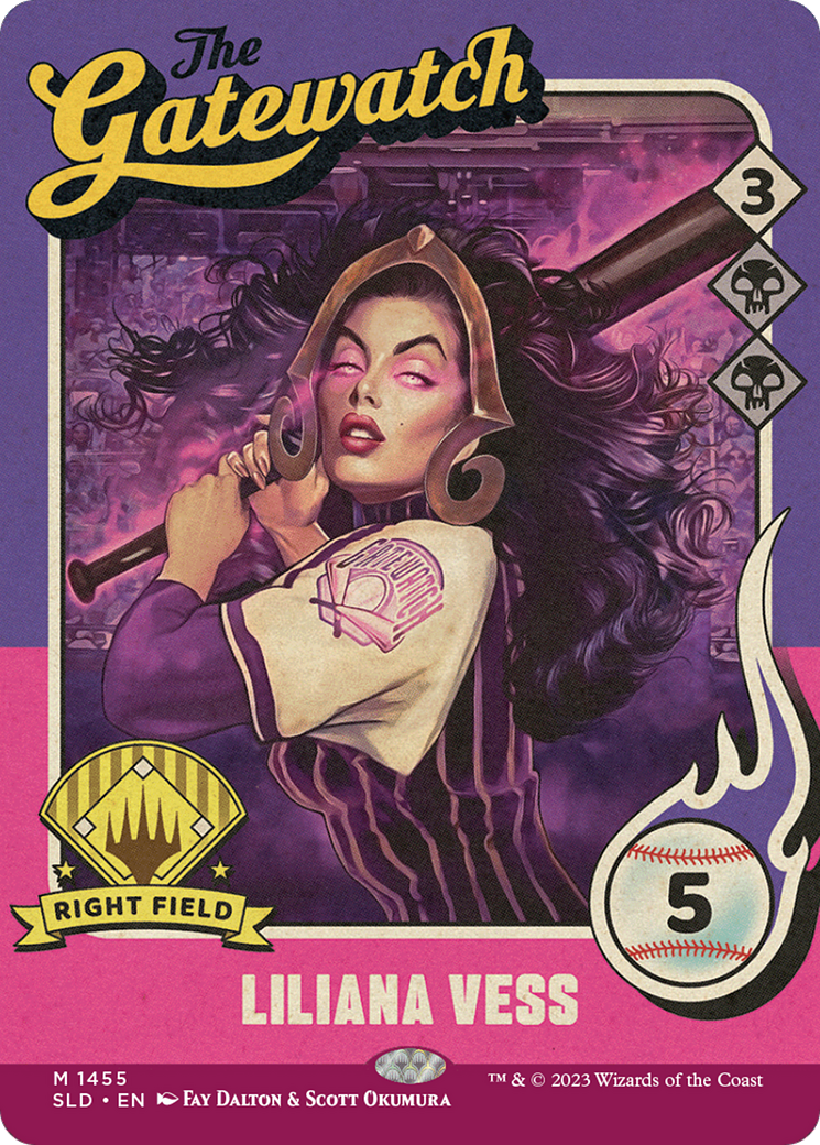 Image of Liliana Vess (1455) (SLD-1455) - Secret Lair Drop: (Full Art) (Borderless)