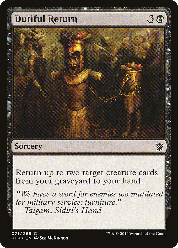 Image of Dutiful Return (KTK-071) - Khans of Tarkir Foil