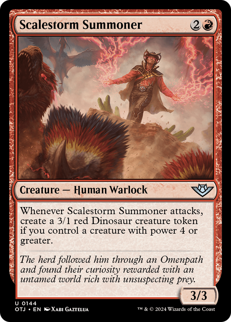 Image of Scalestorm Summoner (OTJ-144) - Outlaws of Thunder Junction Foil