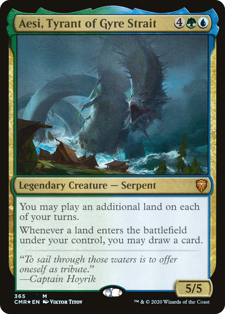 Image of Aesi, Tyrant of Gyre Strait (CMR-365) - Commander Legends Foil