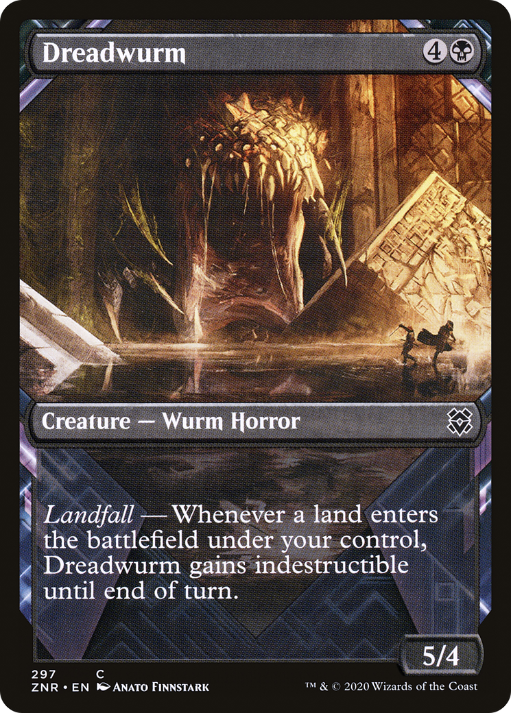 Image of Dreadwurm (Showcase) (ZNR-297) - Zendikar Rising: (Showcase) Foil