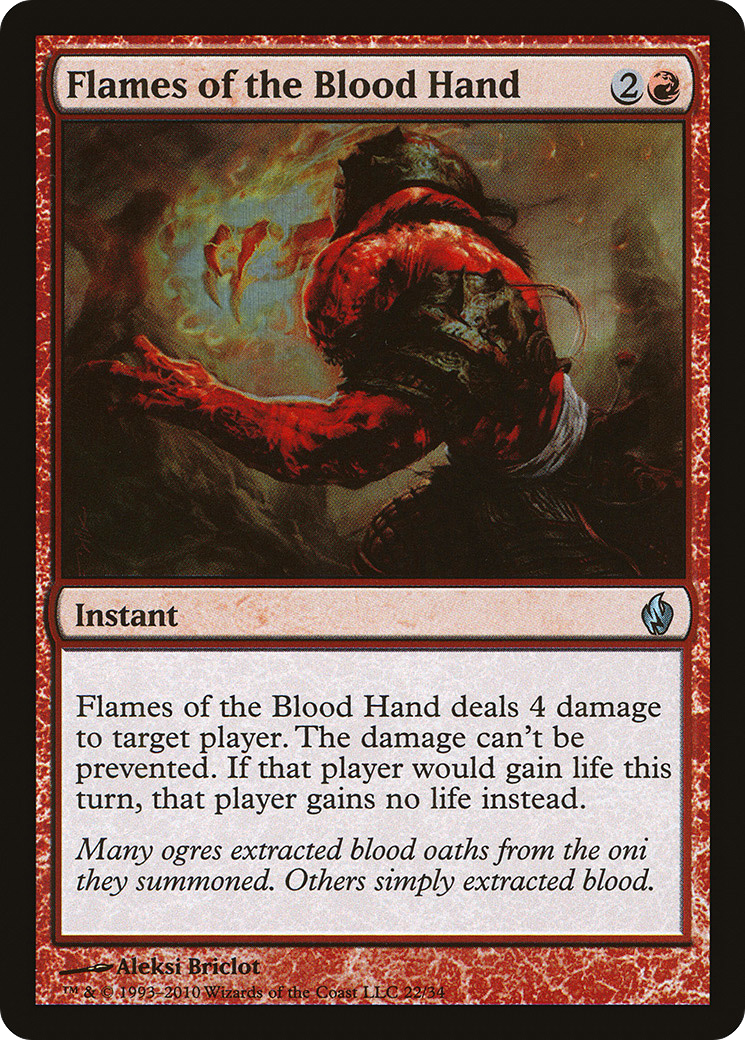 Image of Flames of the Blood Hand (PD2-022) - Premium Deck Series: Fire and Lightning Foil