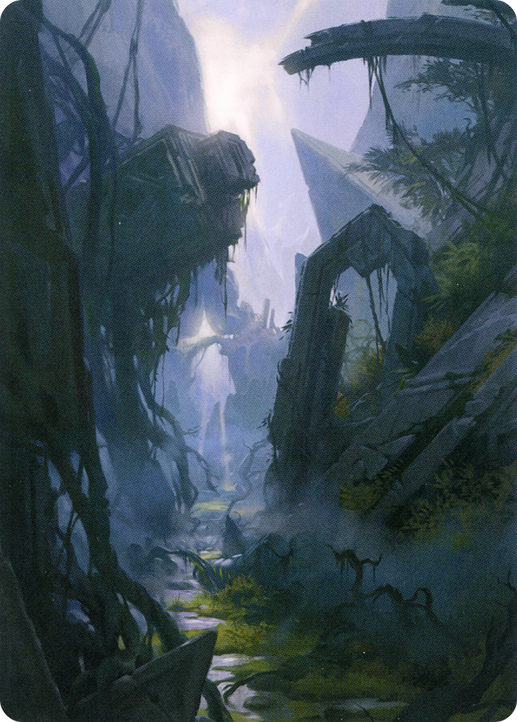 Image of Swamp // Swamp (AZNR-014) - Zendikar Rising Art Series (Borderless) Foil