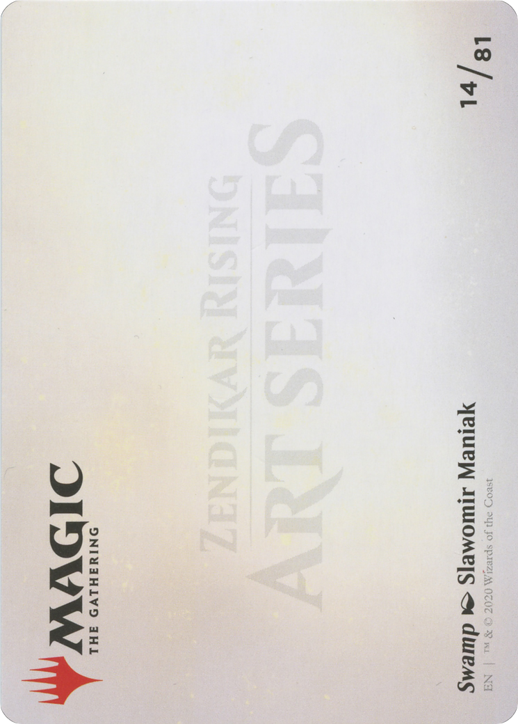 Image of Swamp // Swamp (AZNR-014) - Zendikar Rising Art Series (Borderless)