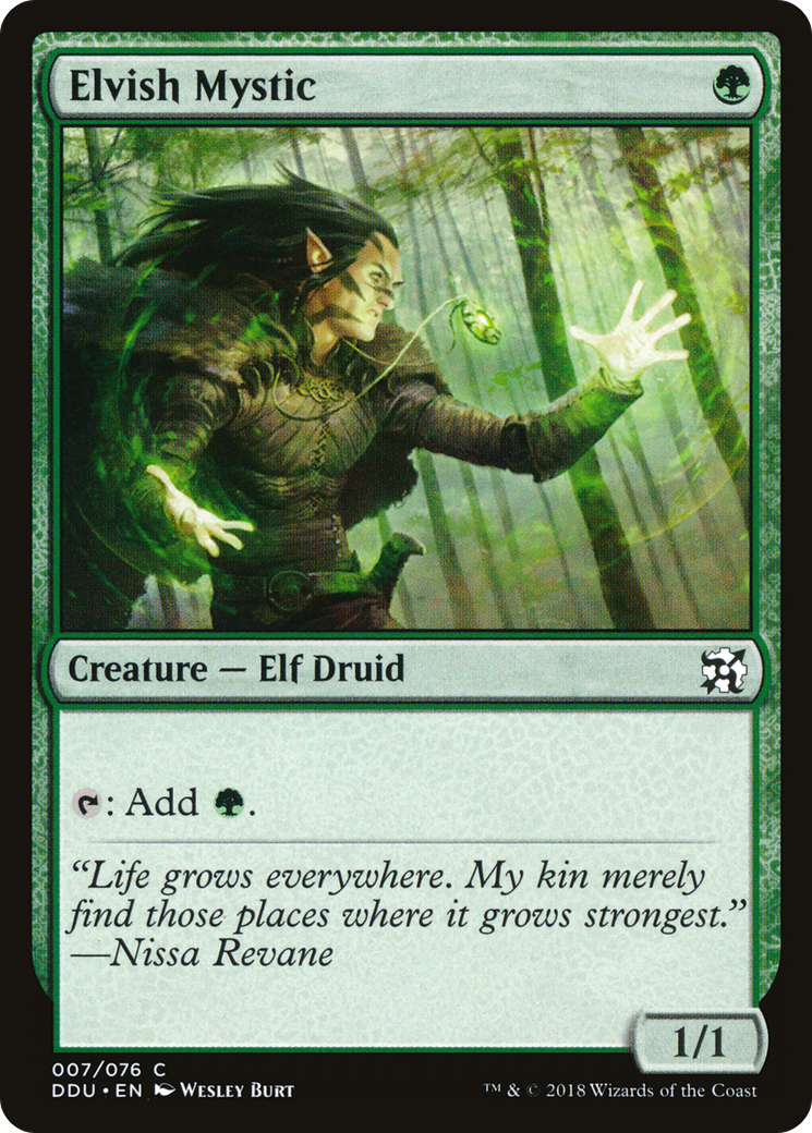 Image of Elvish Mystic (DDU-007) - Duel Decks: Elves vs. Inventors
