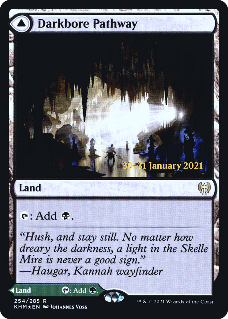 Image of Darkbore Pathway (PRE-254) - Kaldheim Promos Foil