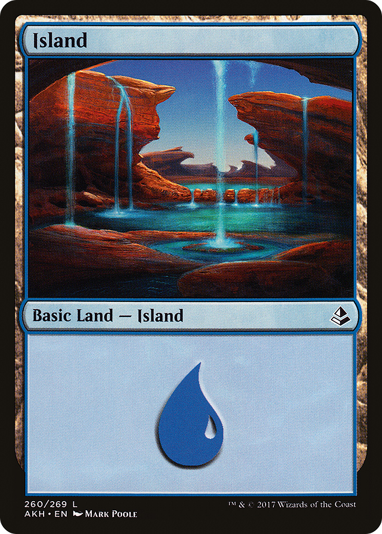 Image of Island (260) (AKH-260) - Amonkhet Foil