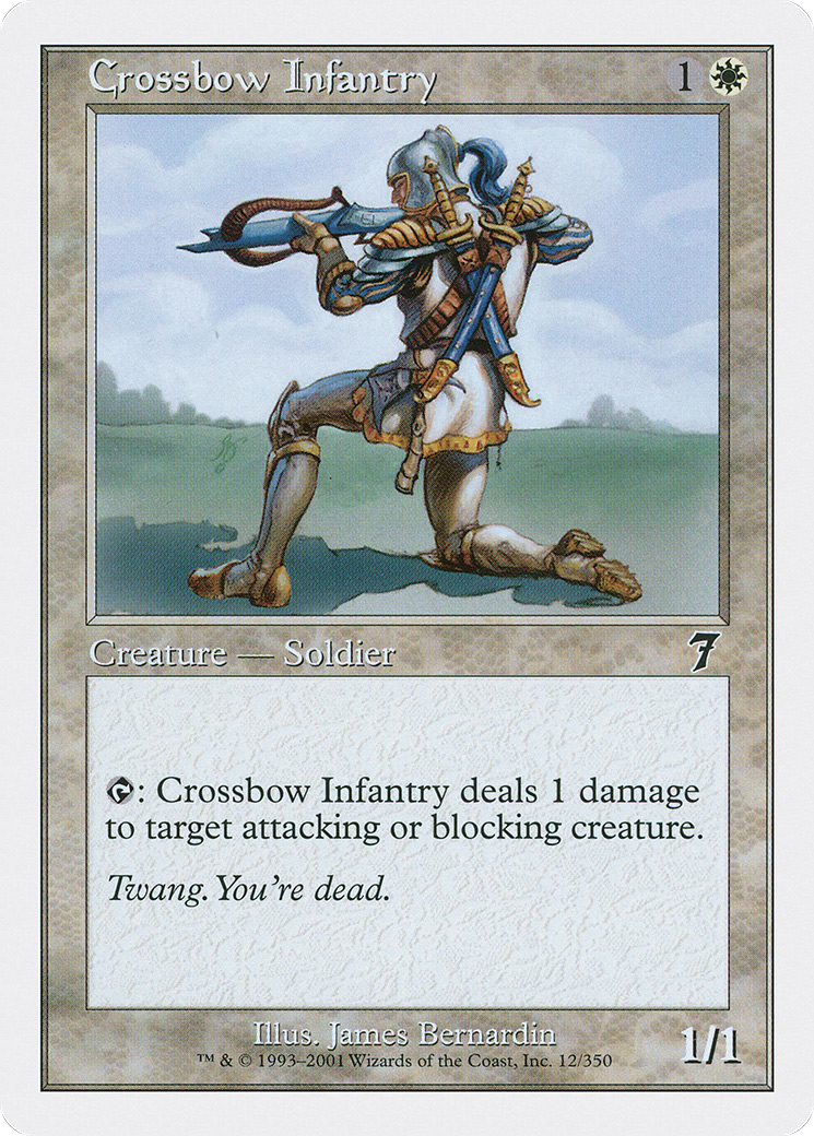 Image of Crossbow Infantry (7ED-012) - 7th Edition Foil