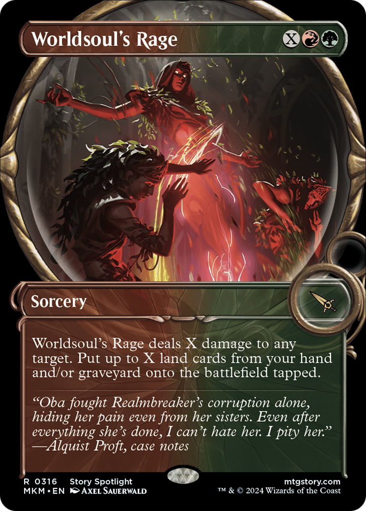 Image of Worldsoul's Rage (Showcase) (MKM-316) - Murders at Karlov Manor: (Showcase)