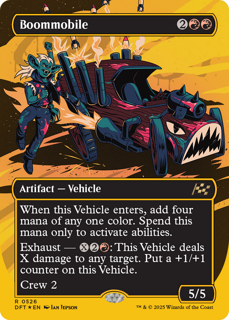 Image of Boommobile (Borderless) (First-Place Foil) (DFT-526) - Aetherdrift (Borderless) Foil