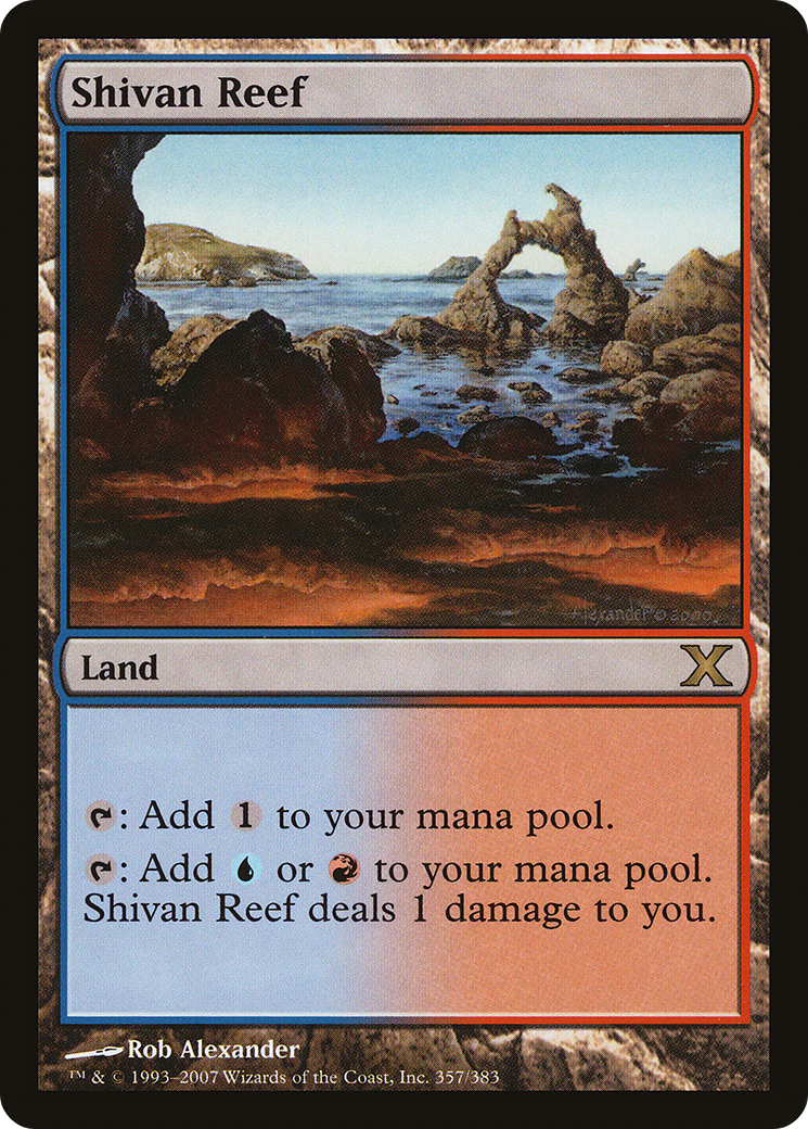 Image of Shivan Reef (10E-357) - Tenth Edition