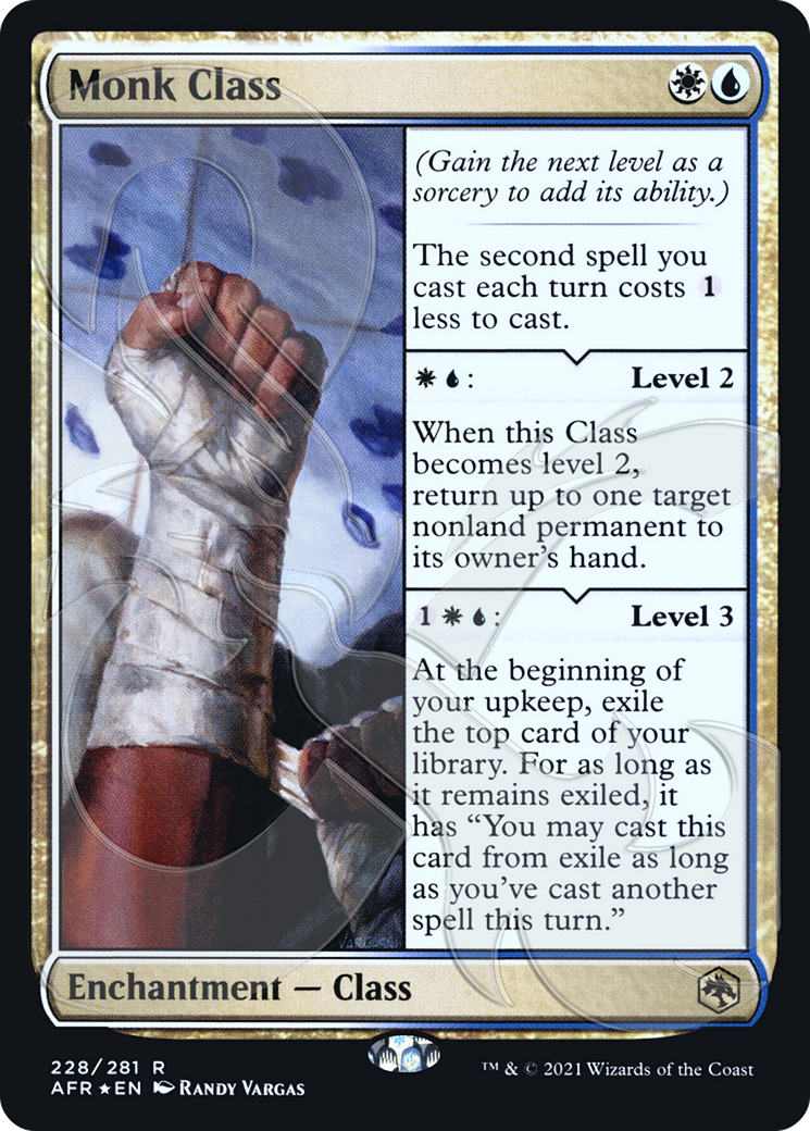 Image of Monk Class (AFR&-228) - Adventures in the Forgotten Realms Promos Foil